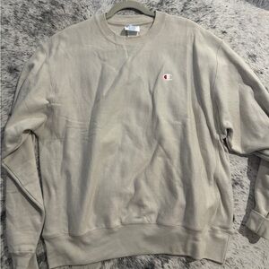 Cream Champion Crewneck